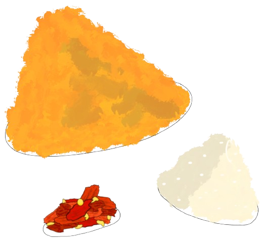 mound of spices